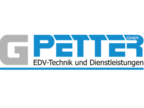 Logo of G Petter GmbH, specialized in IT technology and services. The design is clear and modern.